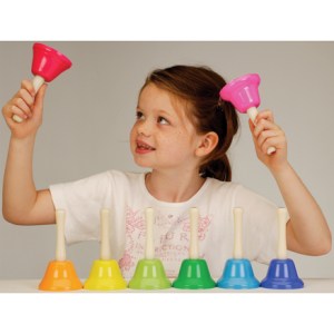 giocalamusica campanelle montessoriane rainbow bells